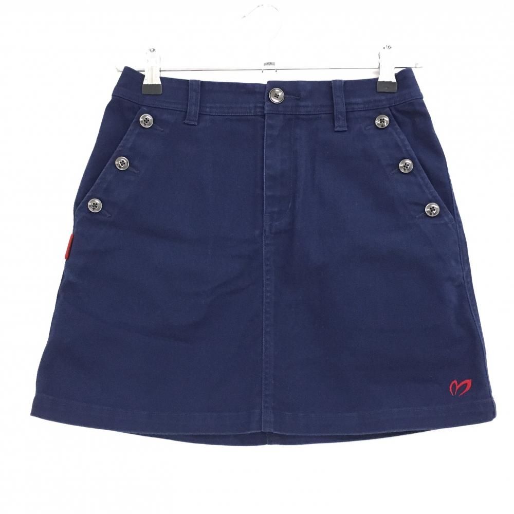 マスターバニー スカート ネイビー ポケット口ボタン レディース 00(XS