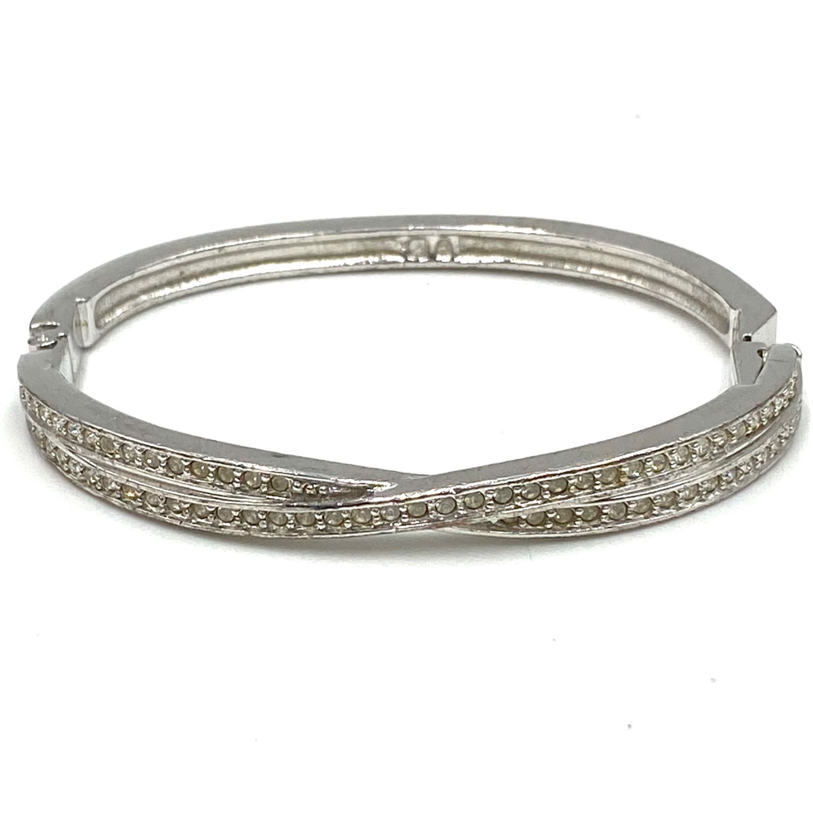 SWAROVSKI スワロフスキー バングル ブレスレット 腕飾り シルバー