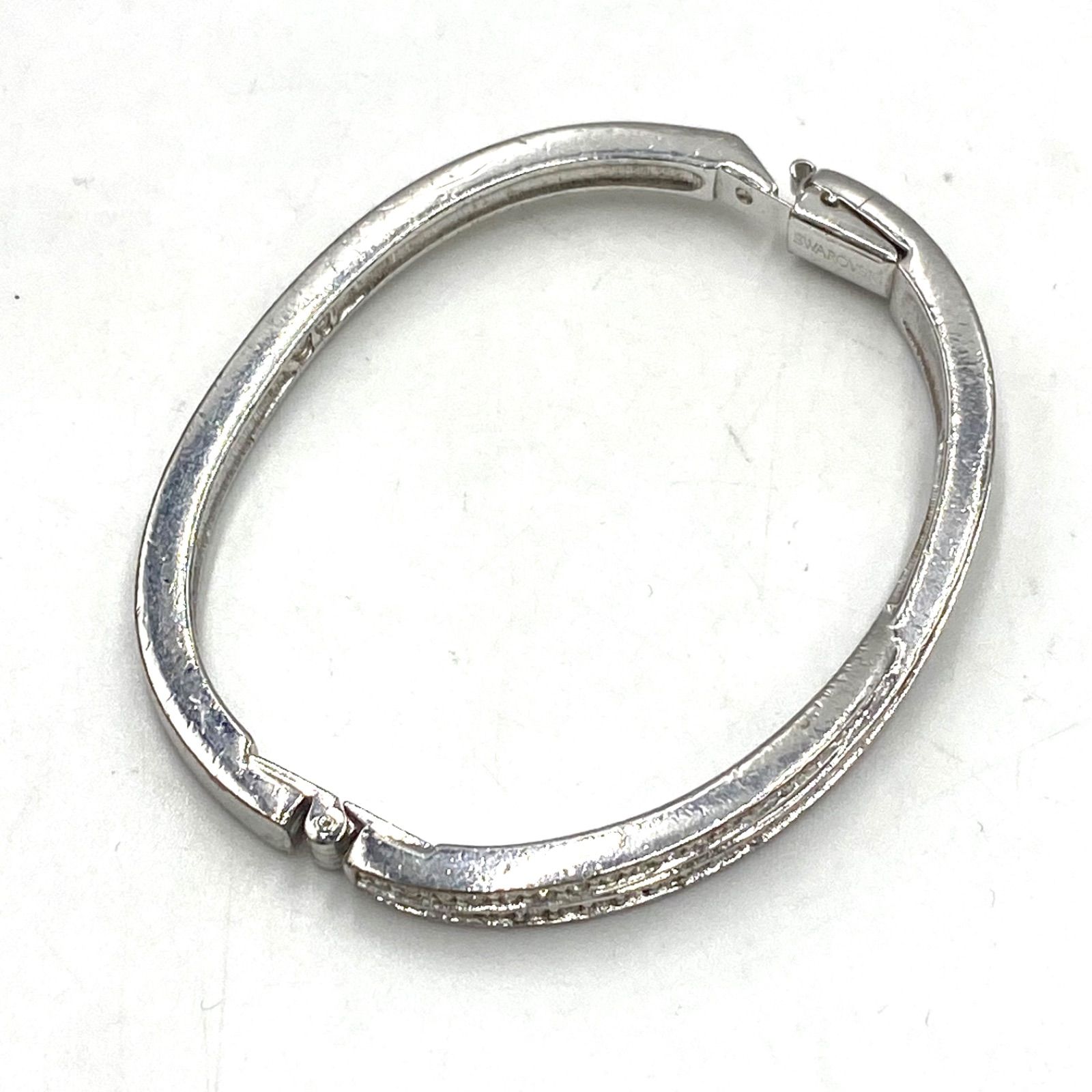 SWAROVSKI スワロフスキー バングル ブレスレット 腕飾り シルバー