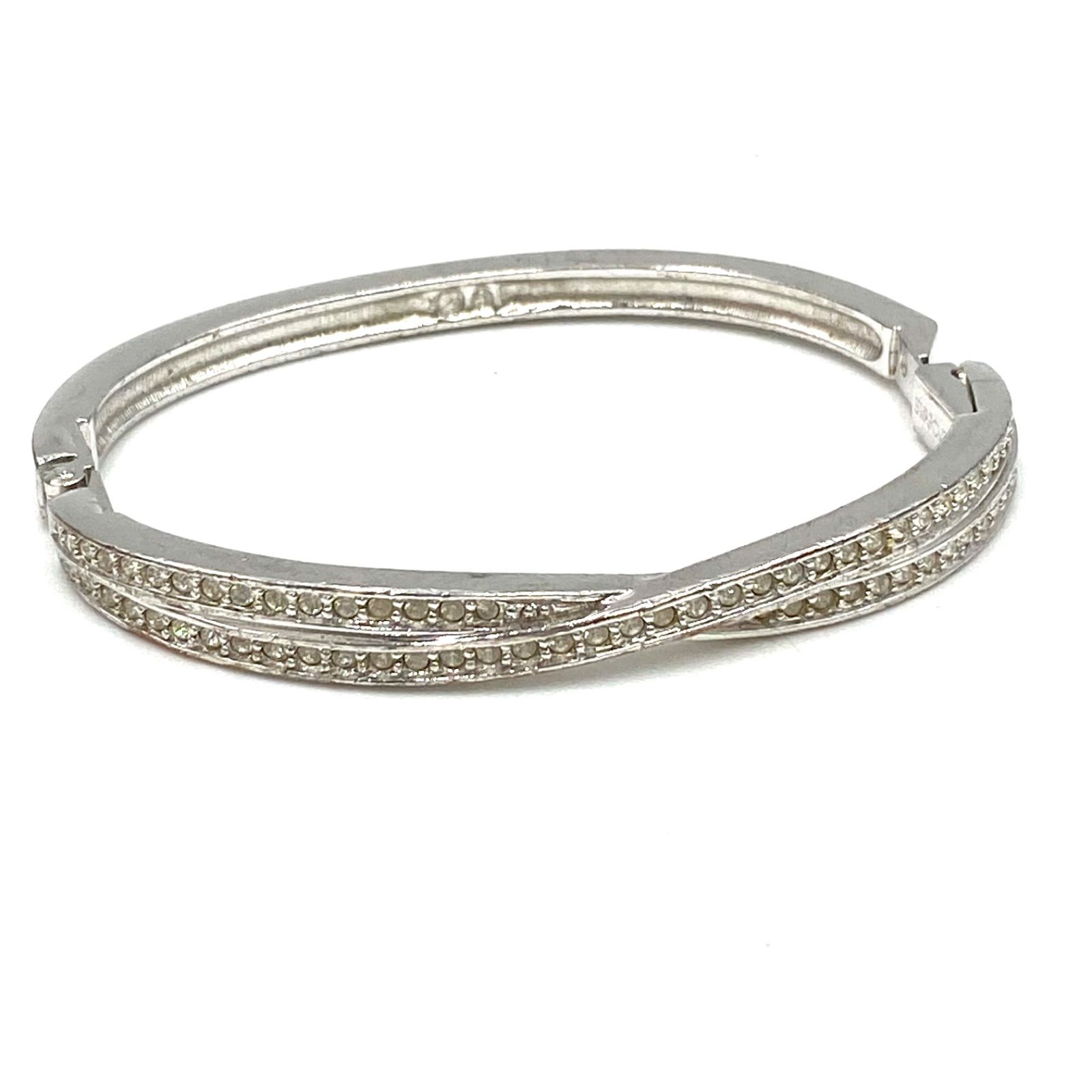 SWAROVSKI スワロフスキー バングル ブレスレット 腕飾り シルバー