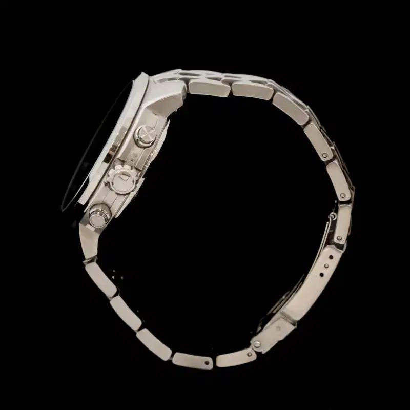  ティソ T055417A PRC200 クロノ スチール デニム ブルー 40mm 肌触り良好 自動巻き時計 腕時計(アナログ)