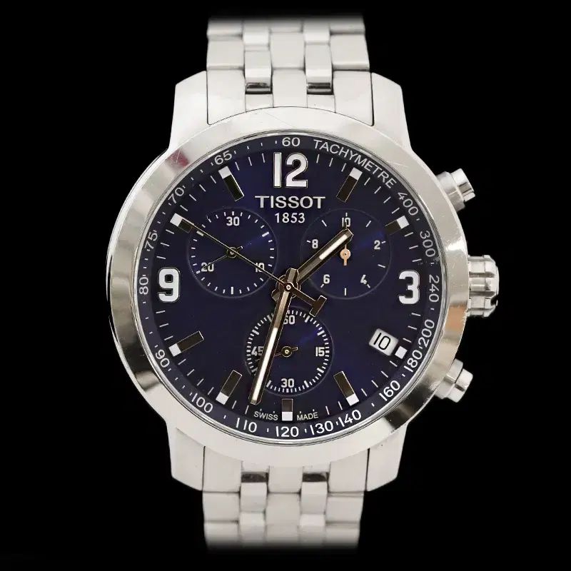 ティソ T055417A PRC200 クロノ スチール デニム ブルー 40mm