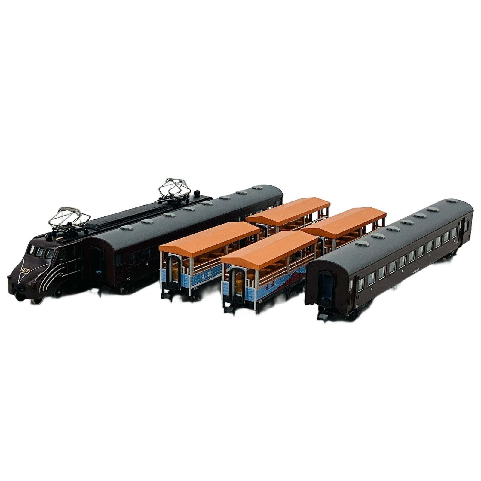 マイクロエース EF55-1 改良品 43系客車 トラ90000トロッコ列車 マイクロエース A-1463 EF55-1 改良品 43系客車 トラ90000トロッコ列車