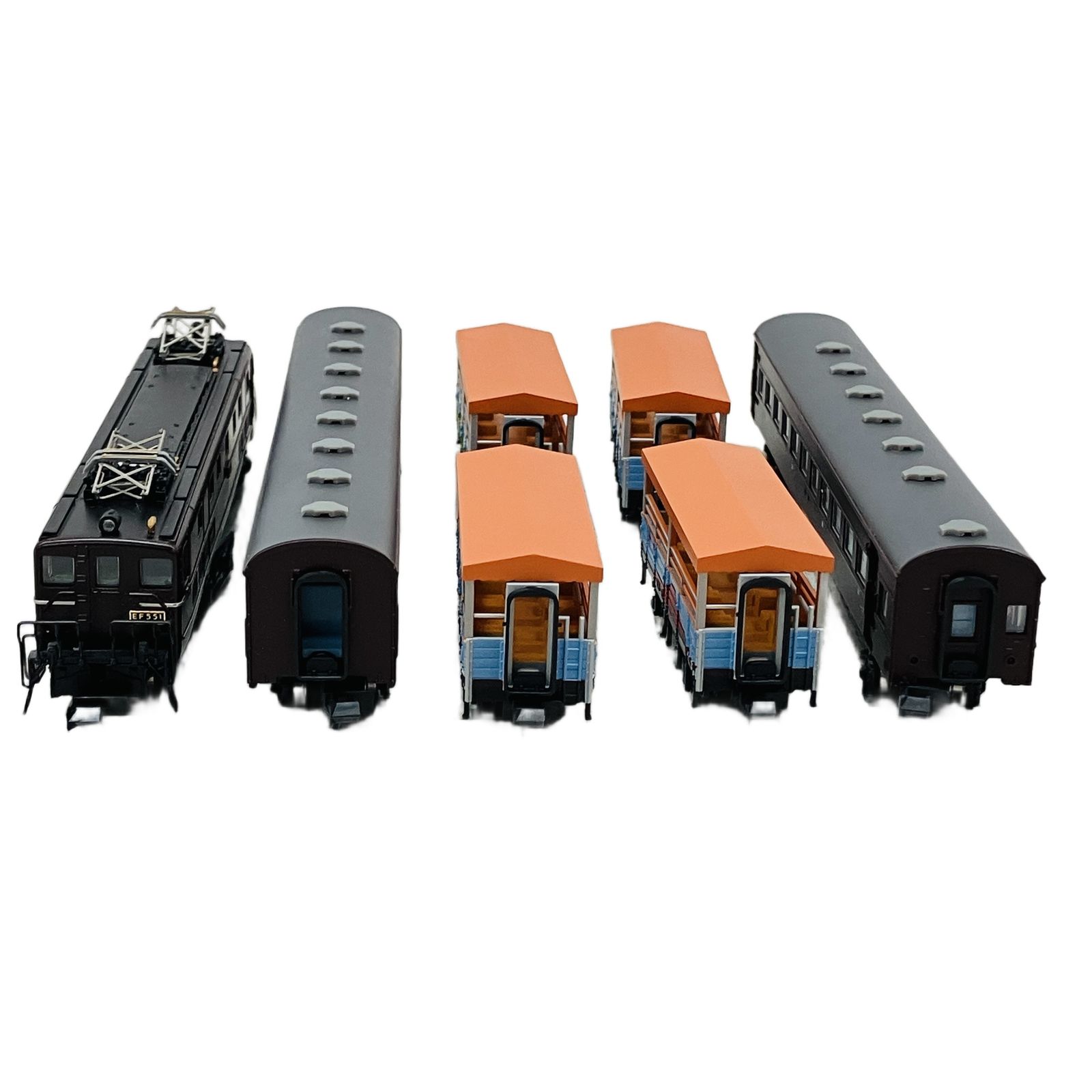 マイクロエース A-1463 EF55-1 改良品 43系客車 トラ90000トロッコ列車