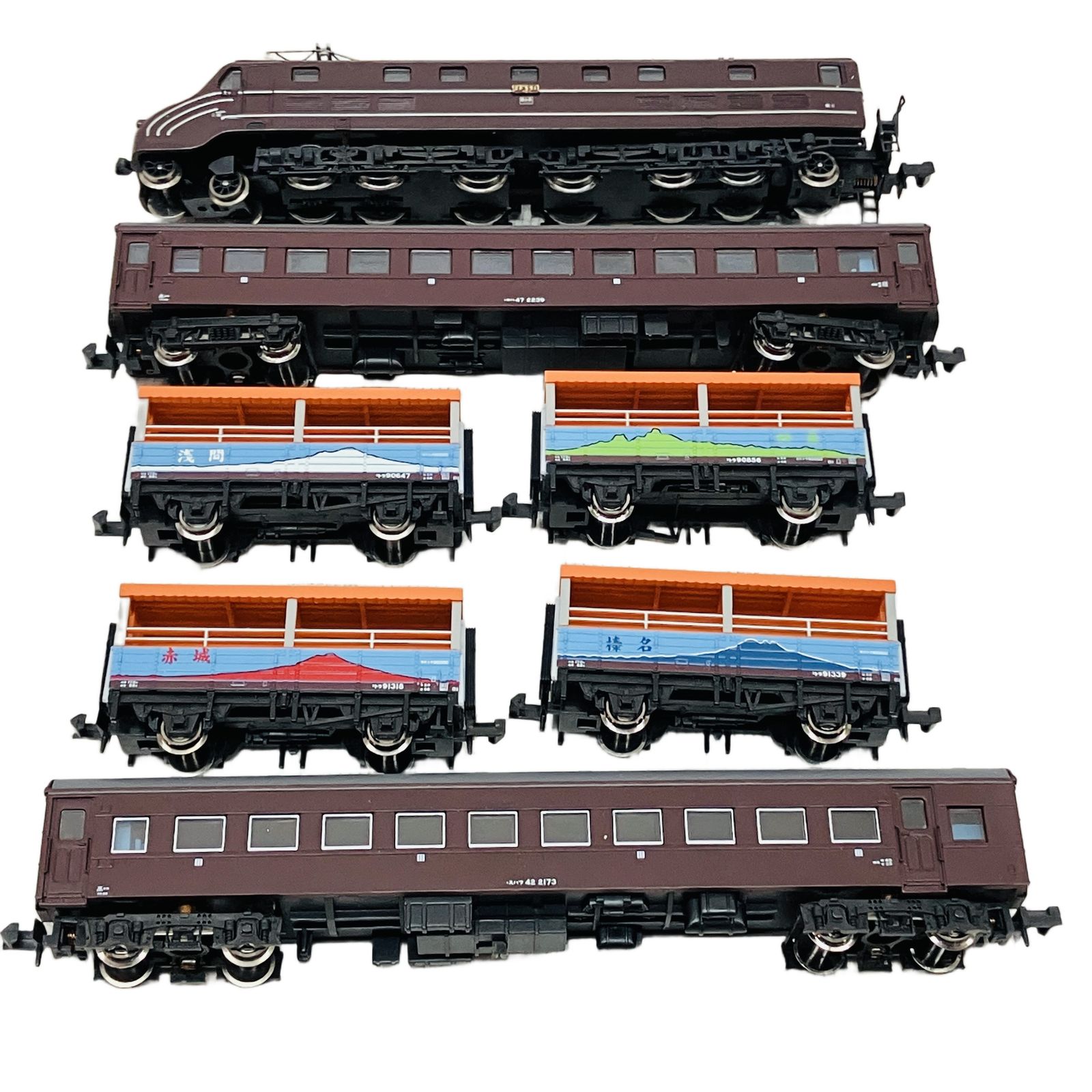 マイクロエース A-1463 EF55-1 改良品 43系客車 トラ90000トロッコ列車