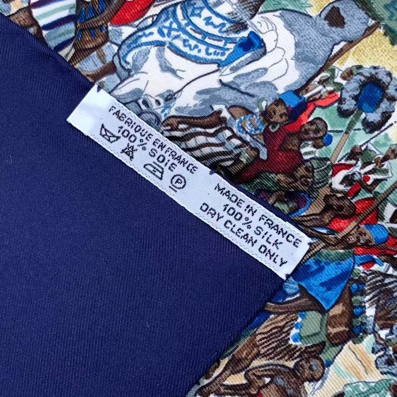 未使用品 HERMES エルメス カレ90 スカーフ シルク CAVALIERS PEULS