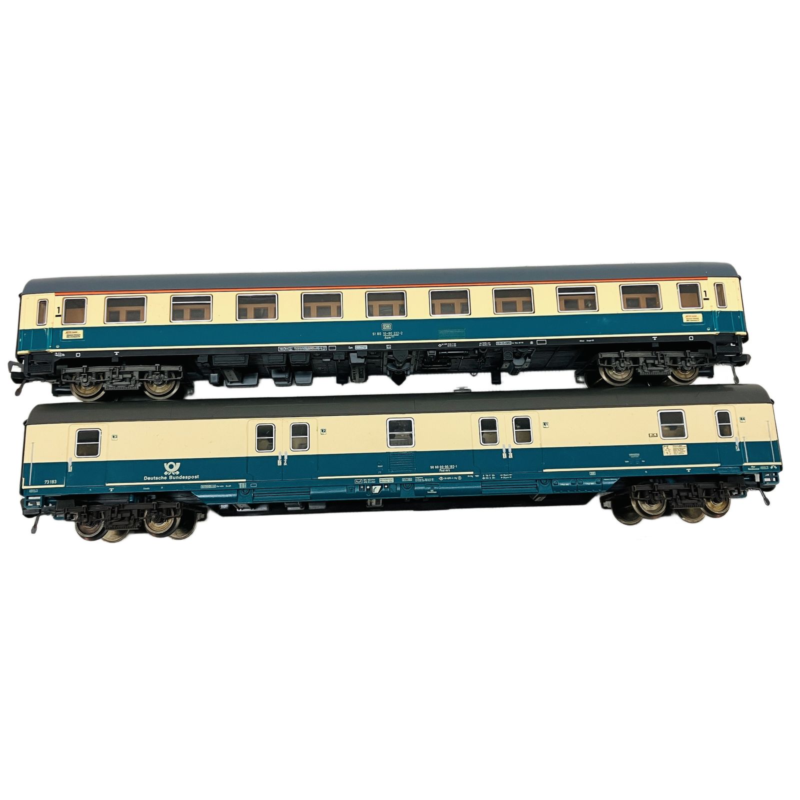 Fleischmann 5189/5191 郵便/荷物用客車 ドイツ鉄道 HOゲージ 2点