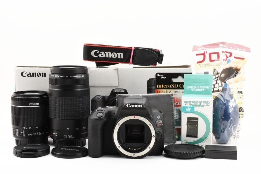 スマホ転送◎ Canon キャノン EOS Kiss X9 超望遠ダブルレンズセット