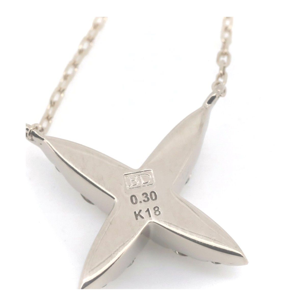 カシケイ ネイキッド ダイヤモンド ネックレス 0.3ct K18BG(18金 