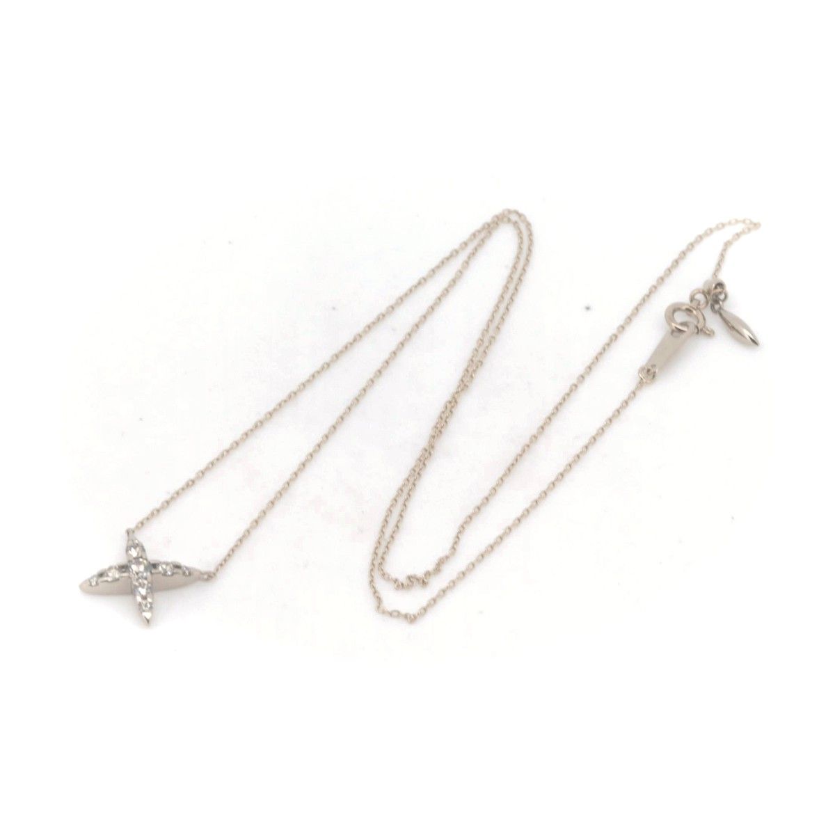 カシケイ ネイキッド ダイヤモンド ネックレス 0.3ct K18BG(18金 