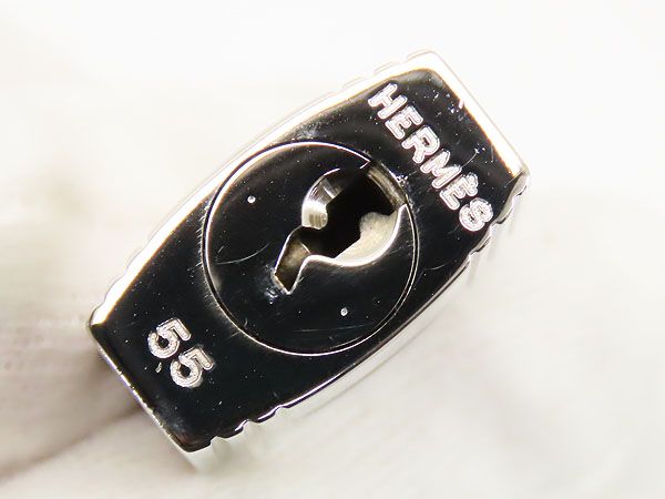 新品同様】エルメス HERMES カデナ 南京錠 鍵 キー シルバー メタル