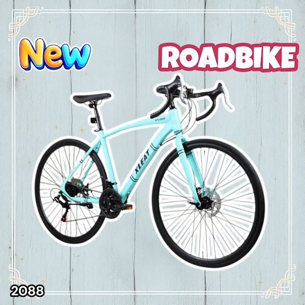 2088 ロードバイク ターコイズ 700C×28C タイヤ厚み ディスクブレーキ
