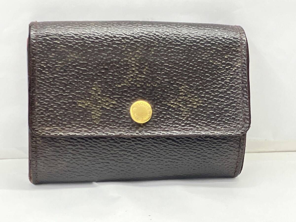 難有り】LOUIS VUITTON ルイヴィトン モノグラム ポルト モネ プラ