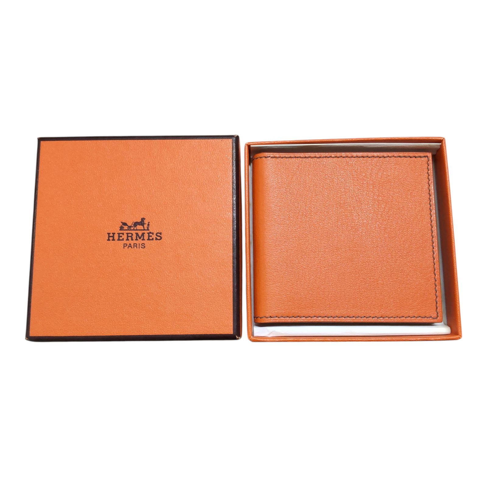 エルメス　コンパクトミラー　銀座2001 限定 HERMES エルメス コンパクトミラー レザー オレンジ 2001年 銀座店