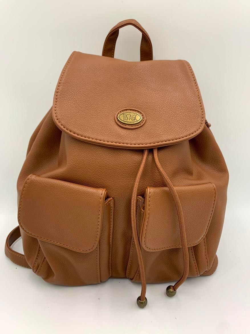 Tostalgic Clothing ミニレザー リュック バックパック バッグ 茶