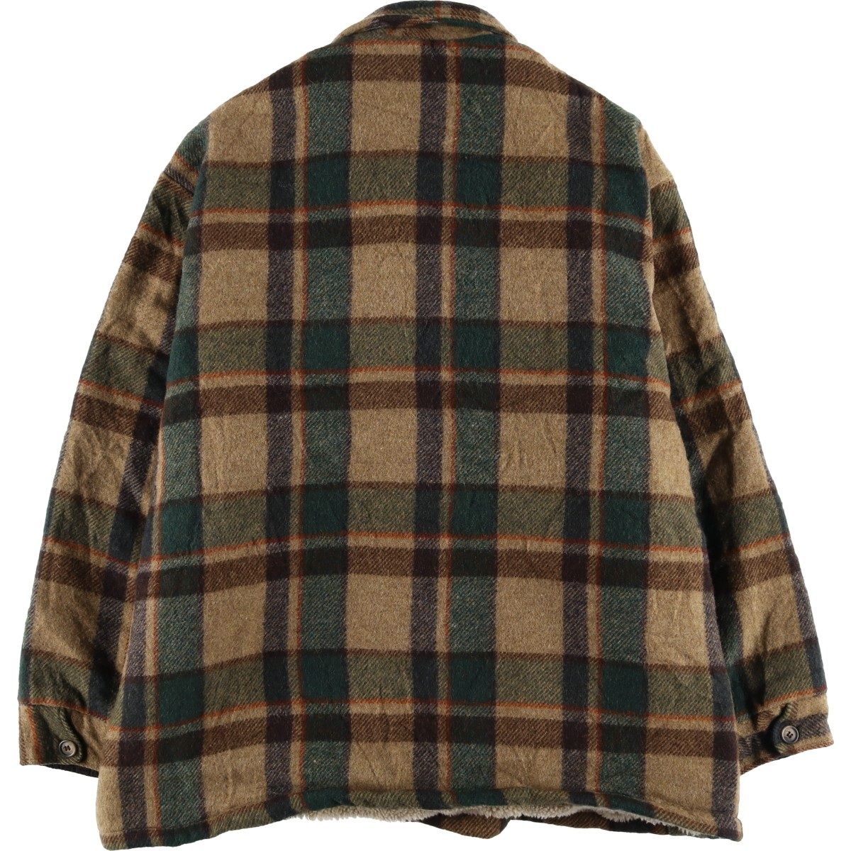 古着 90~00年代 ウールリッチ WOOLRICH チェック柄 中綿入り ウール
