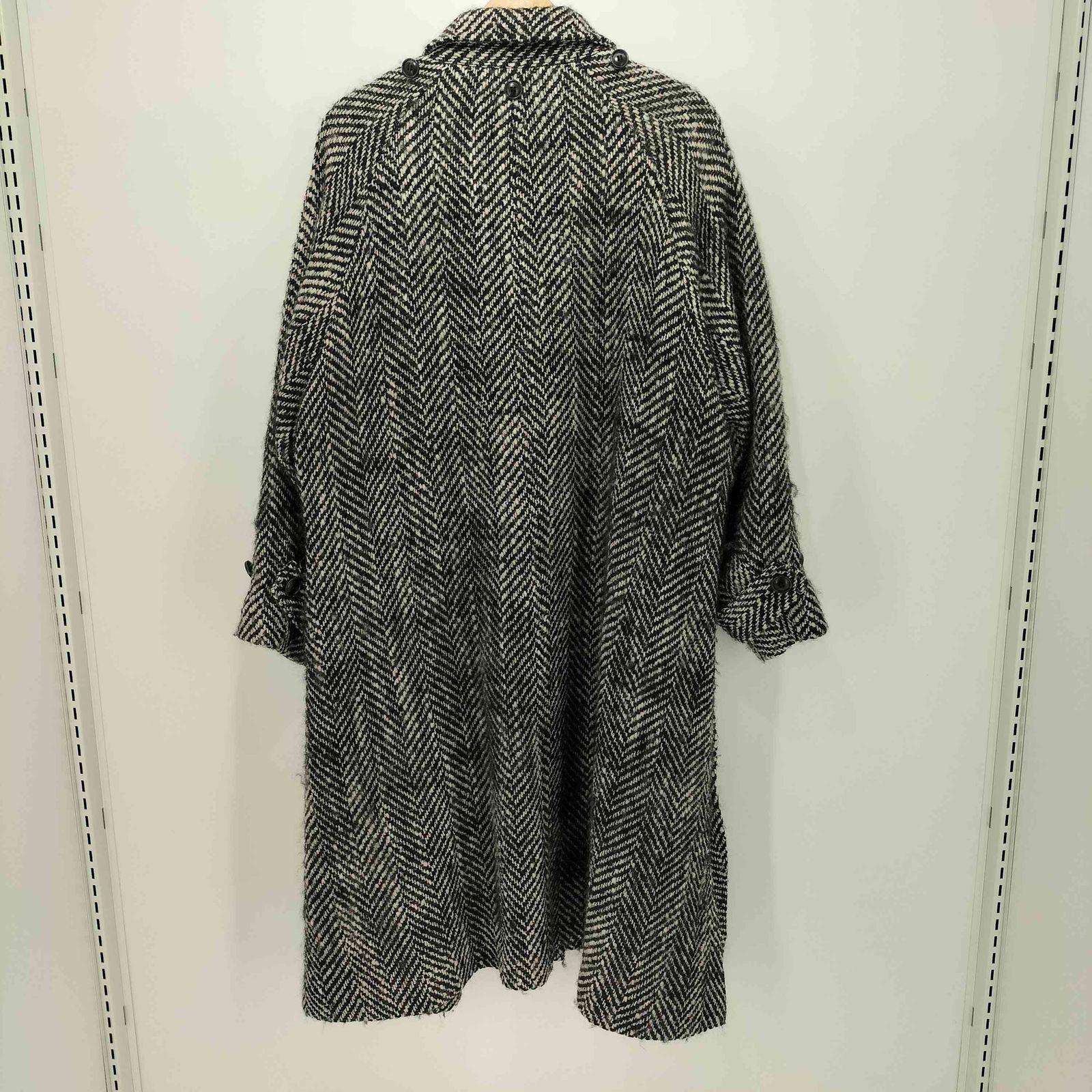 メゾンスペシャル MAISON SPECIAL ヘリンボーンケープコートステン