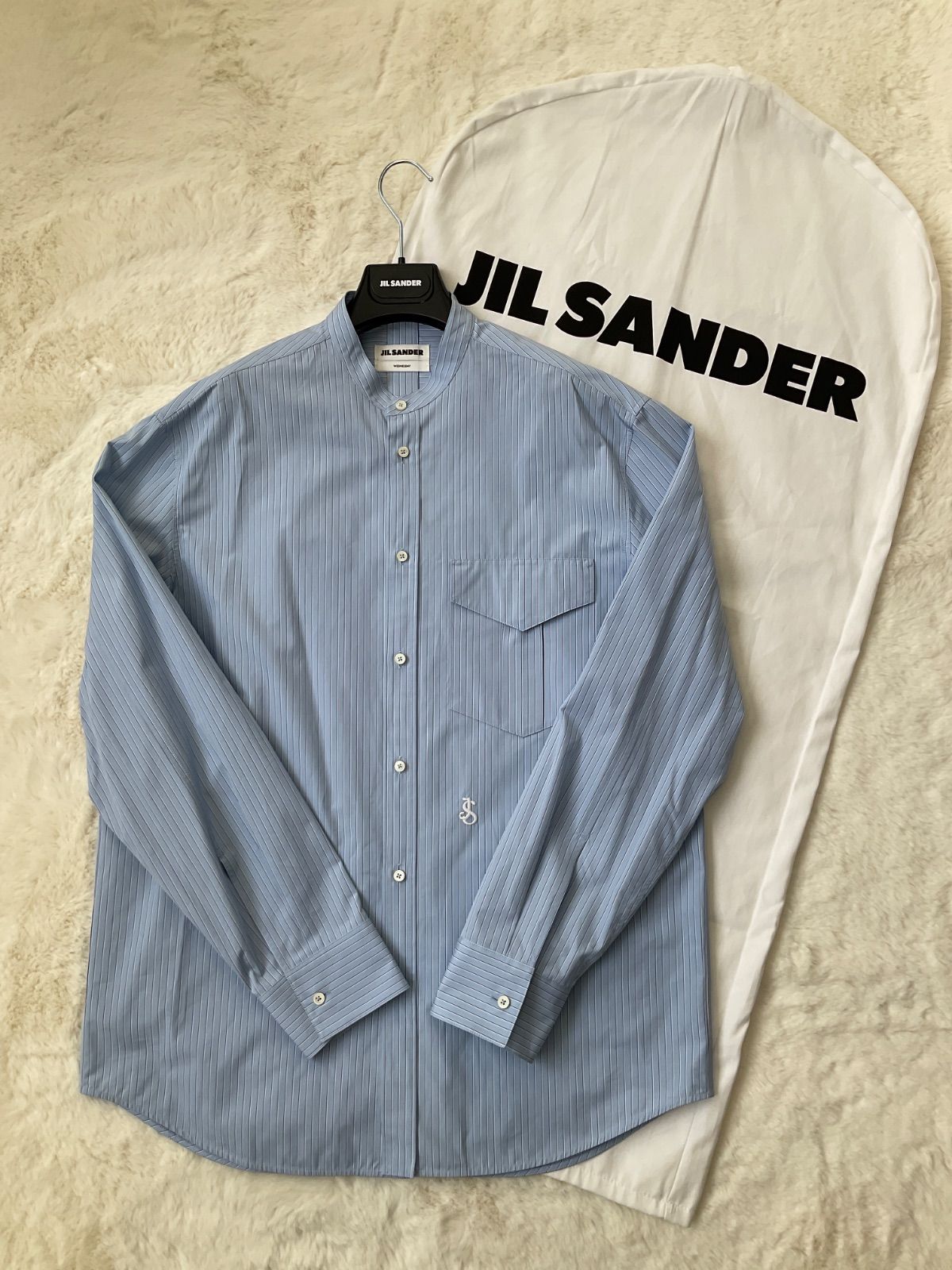 JIL SANDER ジルサンダー 2023 7Days Shirt WEDENESDAY バンドーカラー