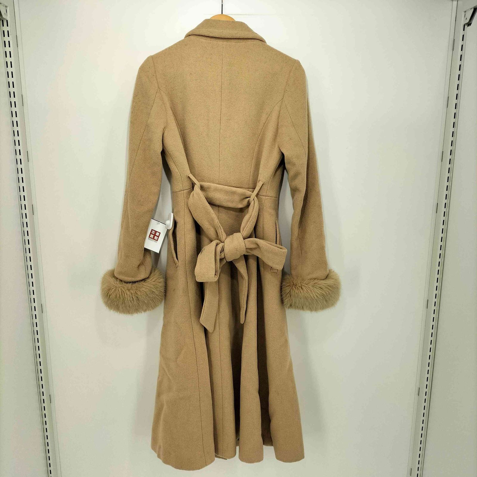 リエンダ rienda 2018AW フレアロングフォックスファースリーブウール