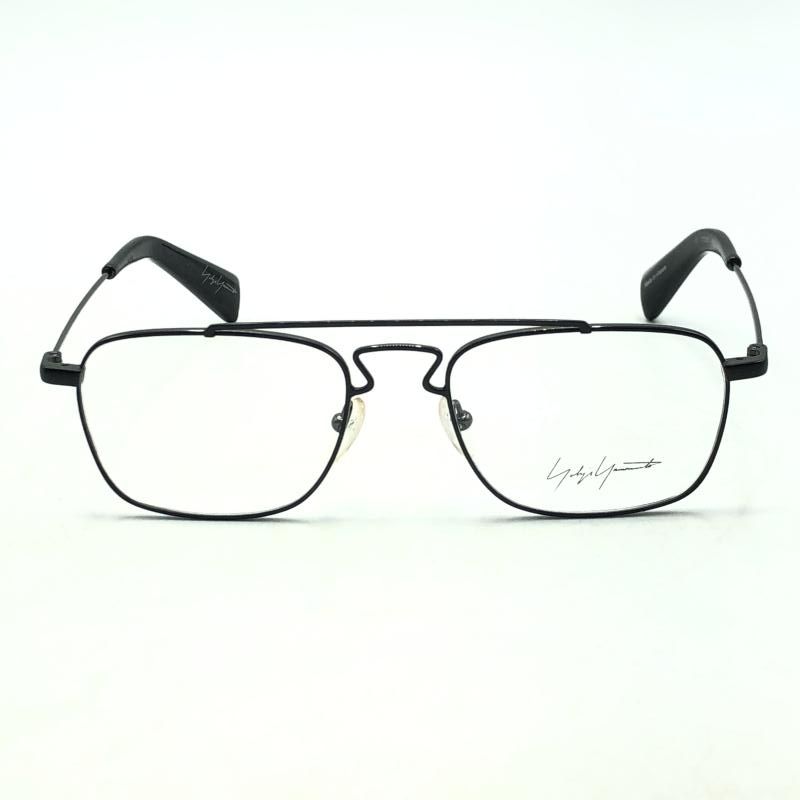【中古】Yohji Yamamoto パイロット アビエーター フル リム メタルメガネ YY3005 ブラック　ヨウジヤマモト[17][240017745494] 中古】Yohji Yamamoto パイロット アビエーター フル リム メタル
