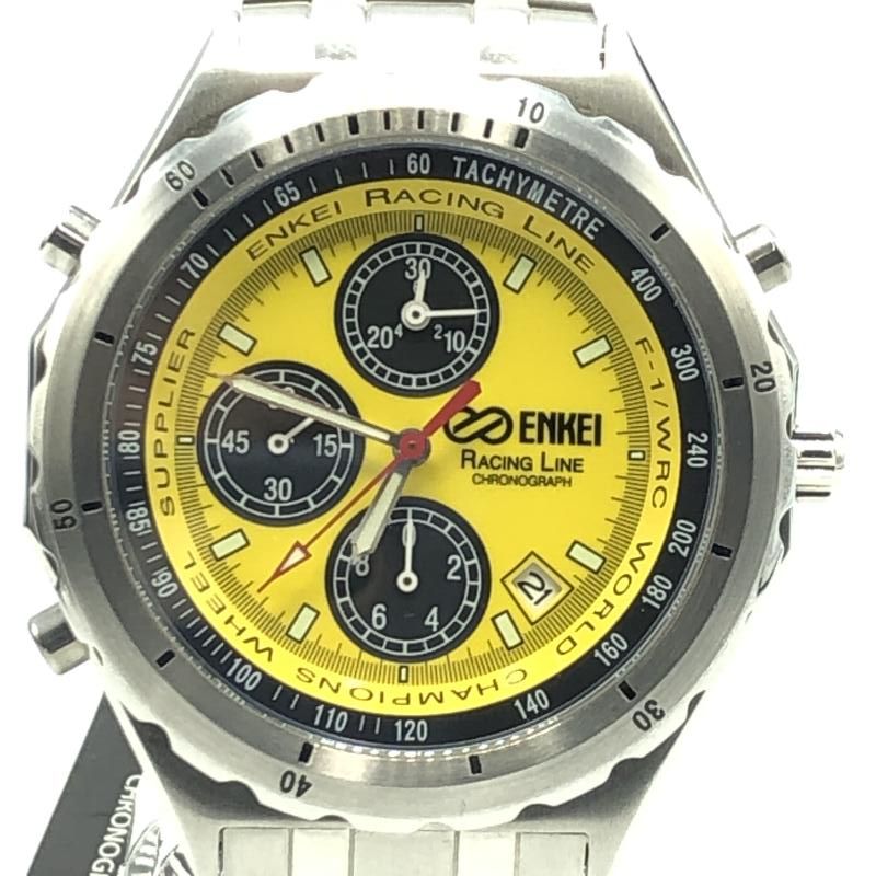 中古】ENKEI RACING LINE EK-001 エンケイ クロノグラフ シルバー