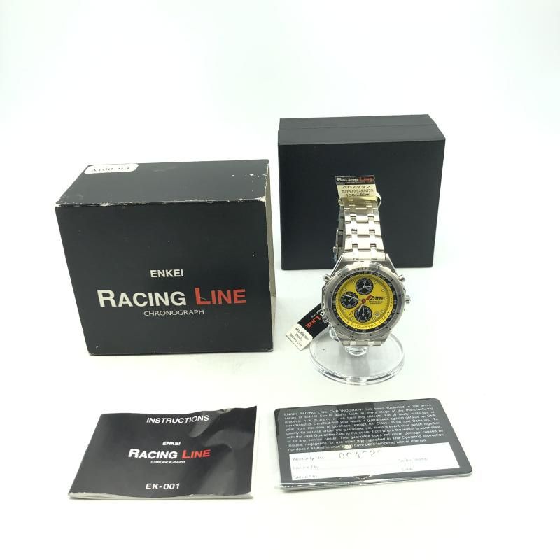 中古】ENKEI RACING LINE EK-001 エンケイ クロノグラフ シルバー