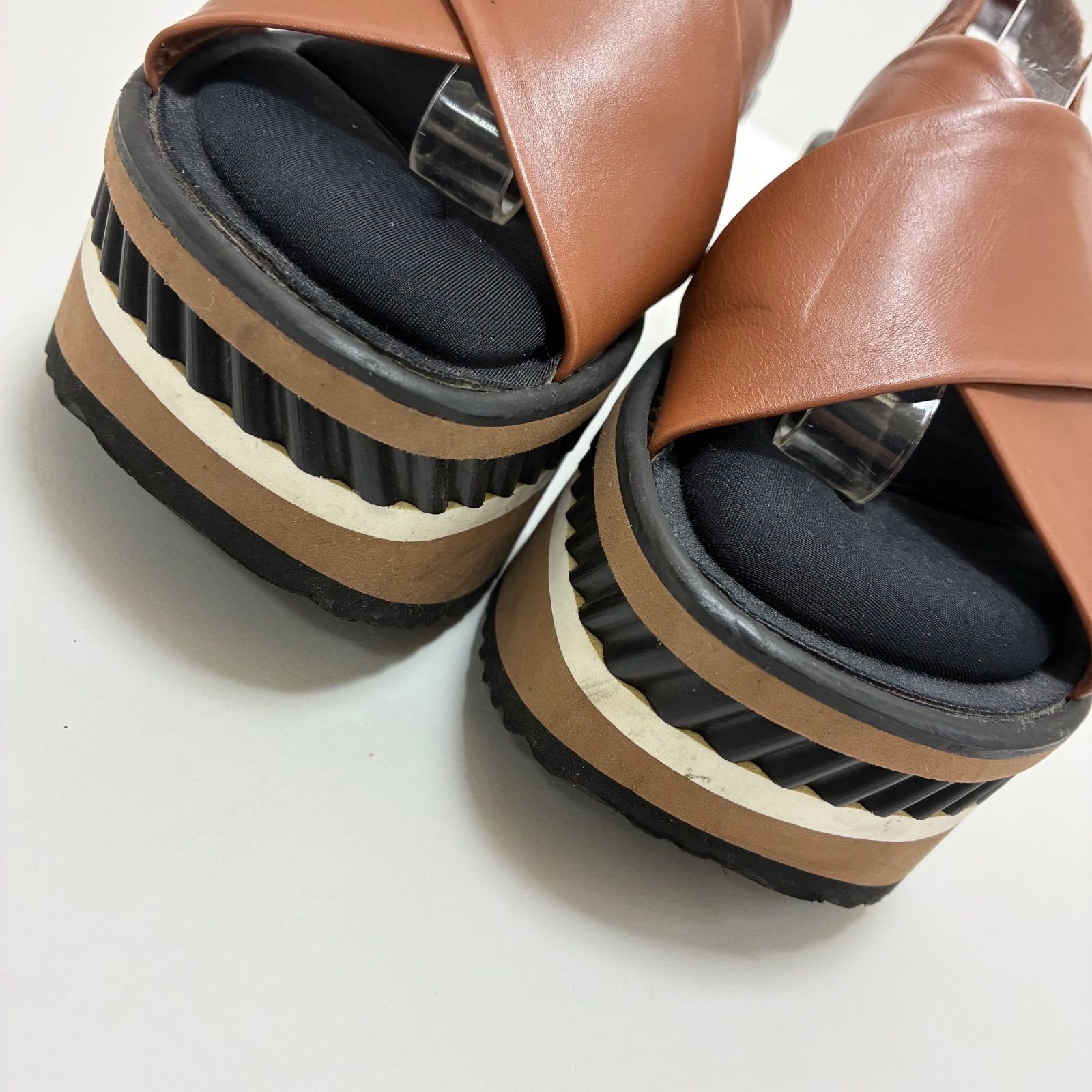 CLERGERIE クレジュリー☆Omin プラットフォーム サンダル 36 1/2