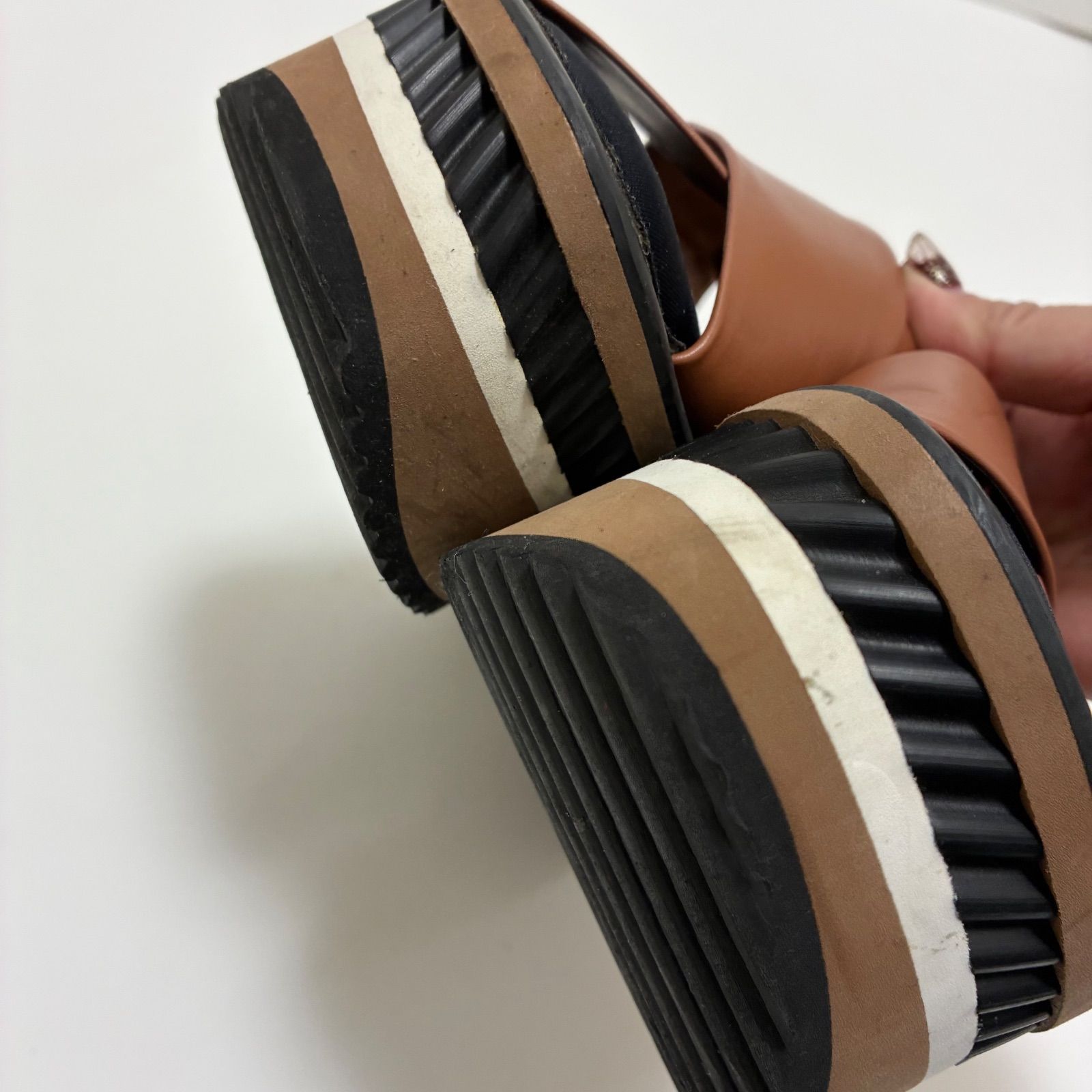 CLERGERIE クレジュリー☆Omin プラットフォーム サンダル 36 1/2