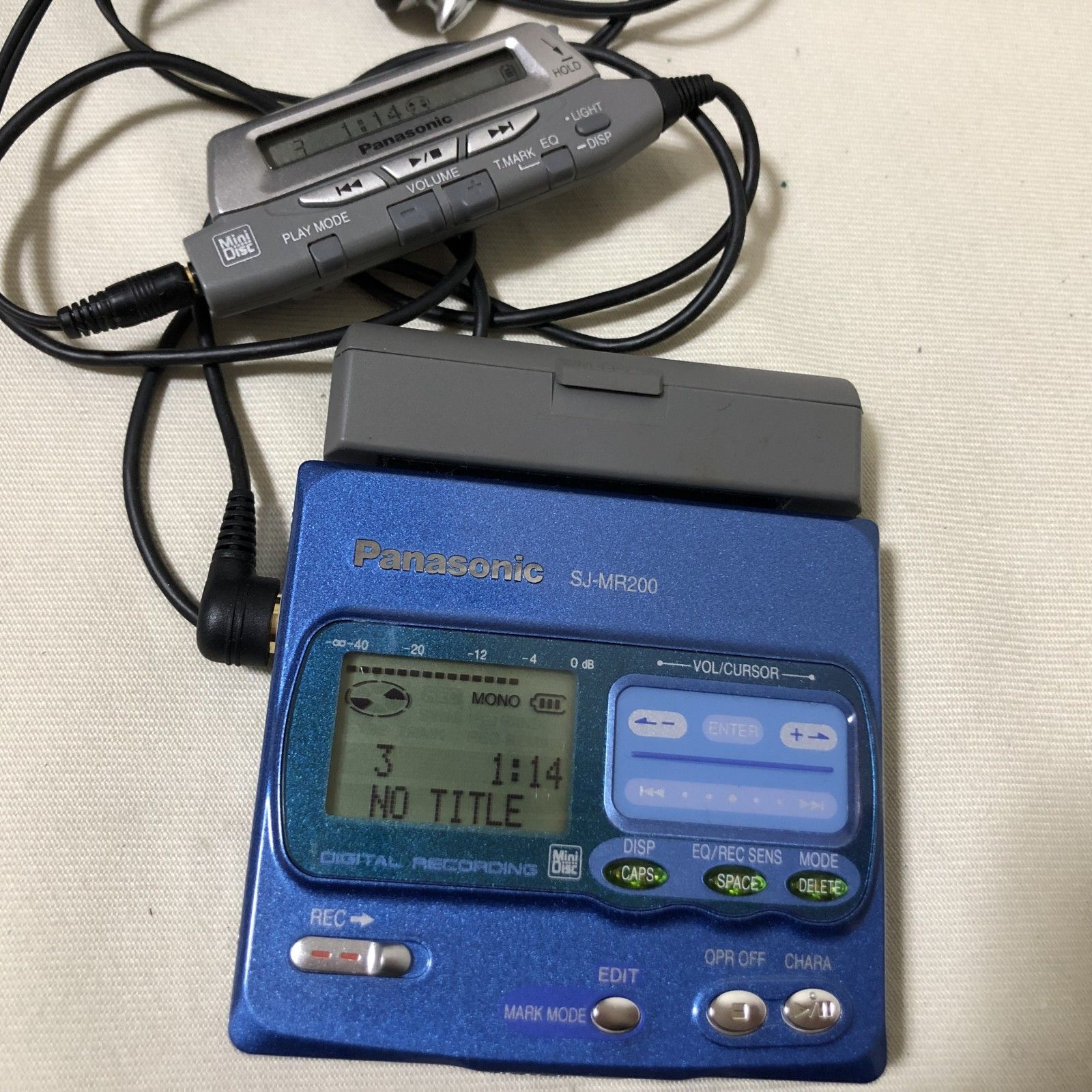 H650 Panasonic パナソニック ポータブル MDレコーダー SJ-MR200