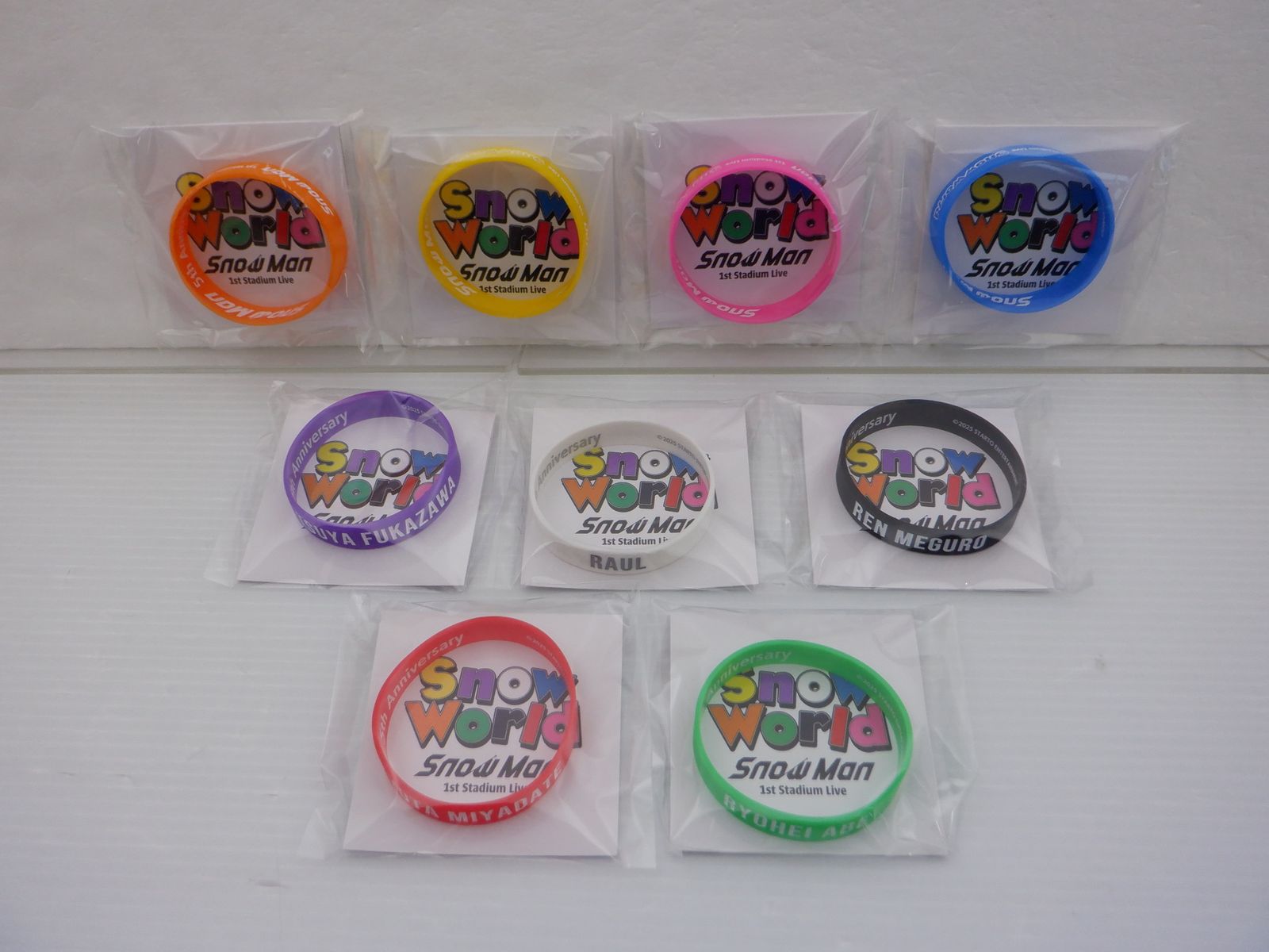 Snow Man 1 st Stadium Live World ラバーバンド 9点セット 全種