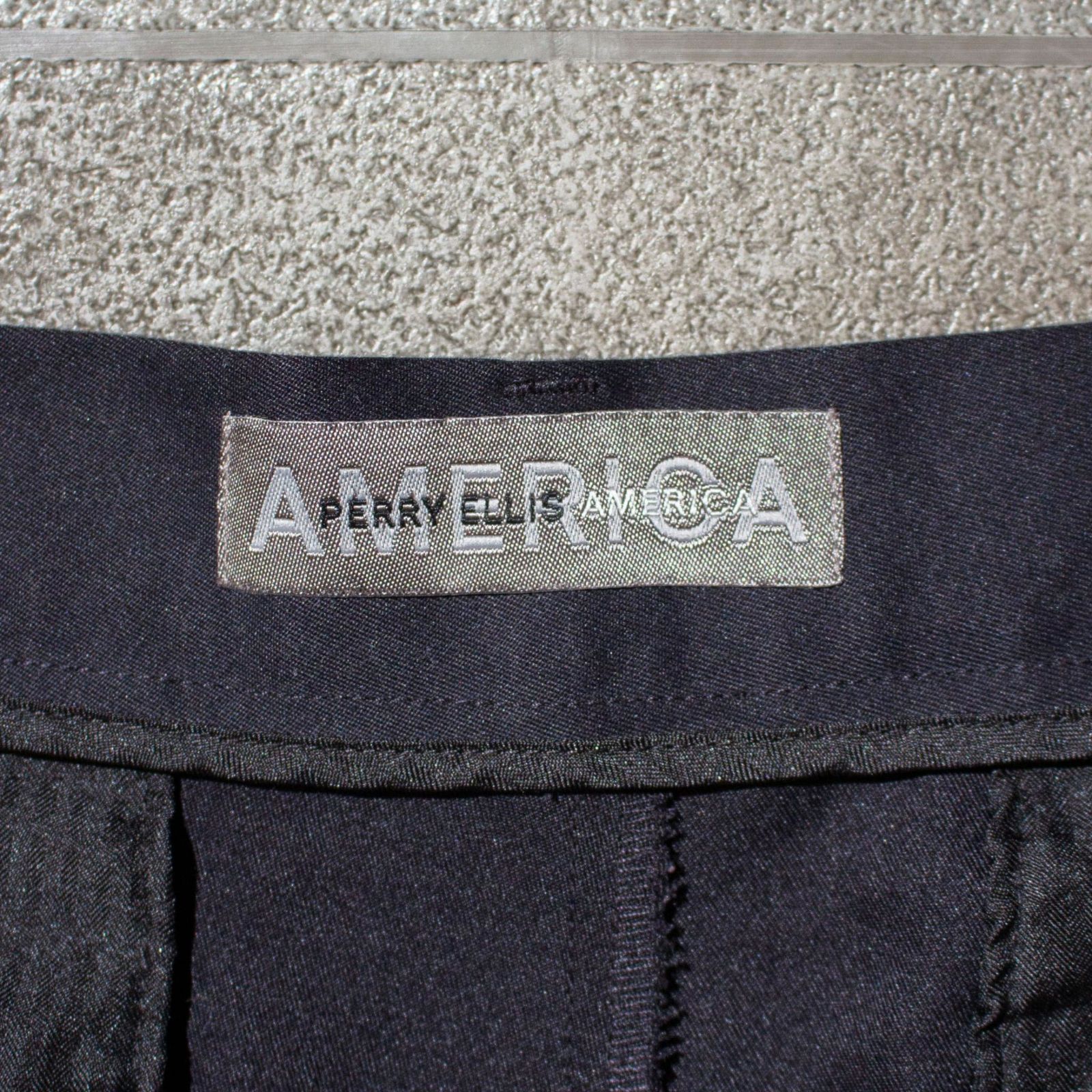Perry Ellis AMERICA 00's Polyester 2tuck Slacks【34×32】 メンズ