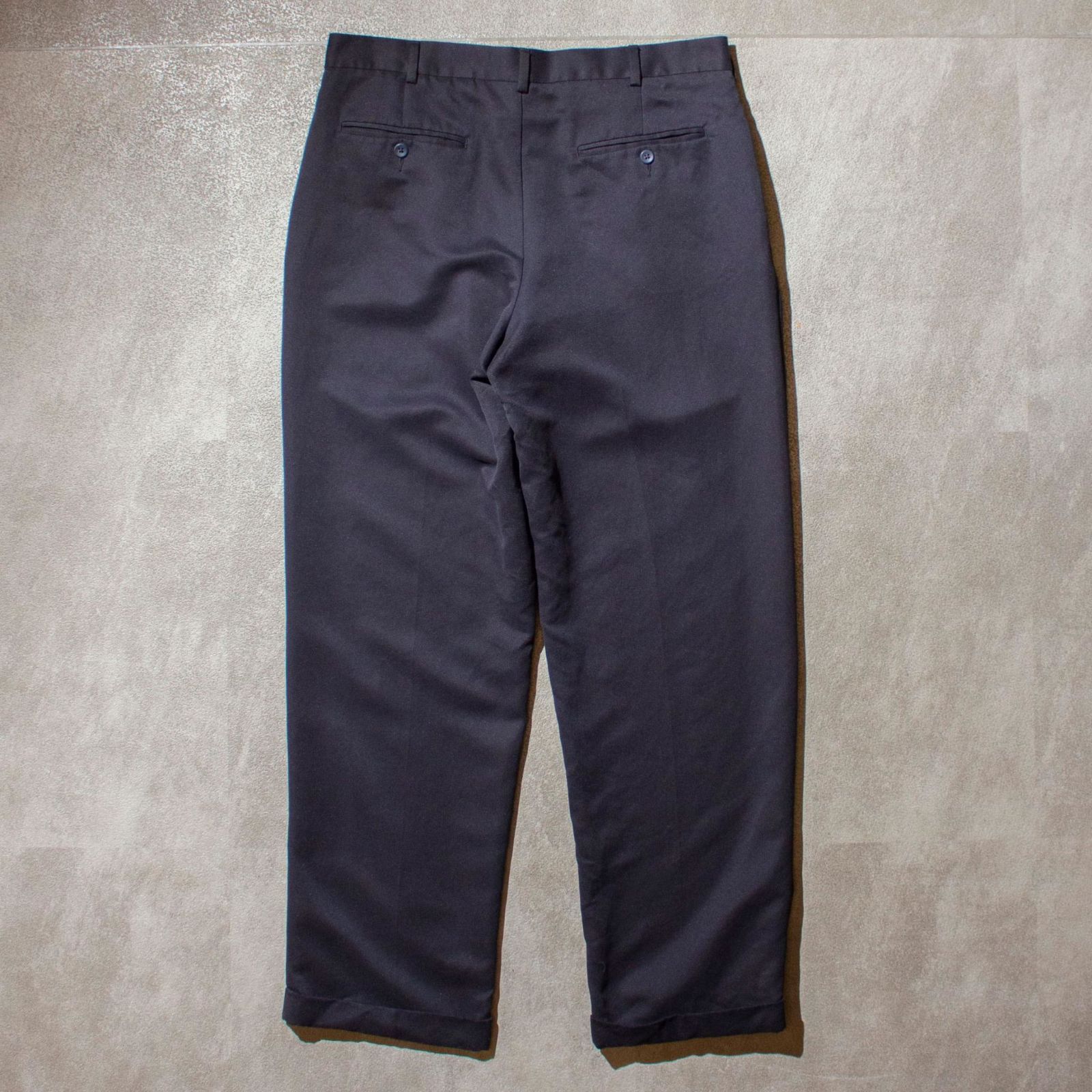 Perry Ellis AMERICA 00's Polyester 2tuck Slacks【34×32】 メンズ