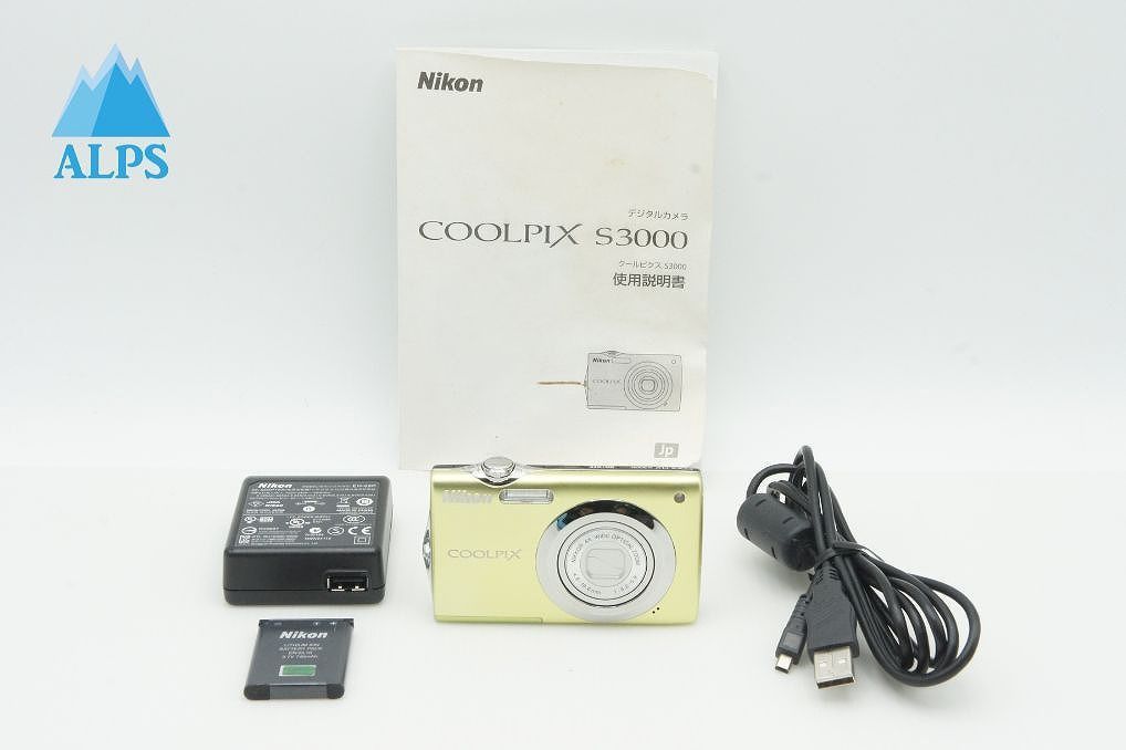 美品 Nikon ニコン COOLPIX S3000 コンパクトデジタルカメラ ポップ