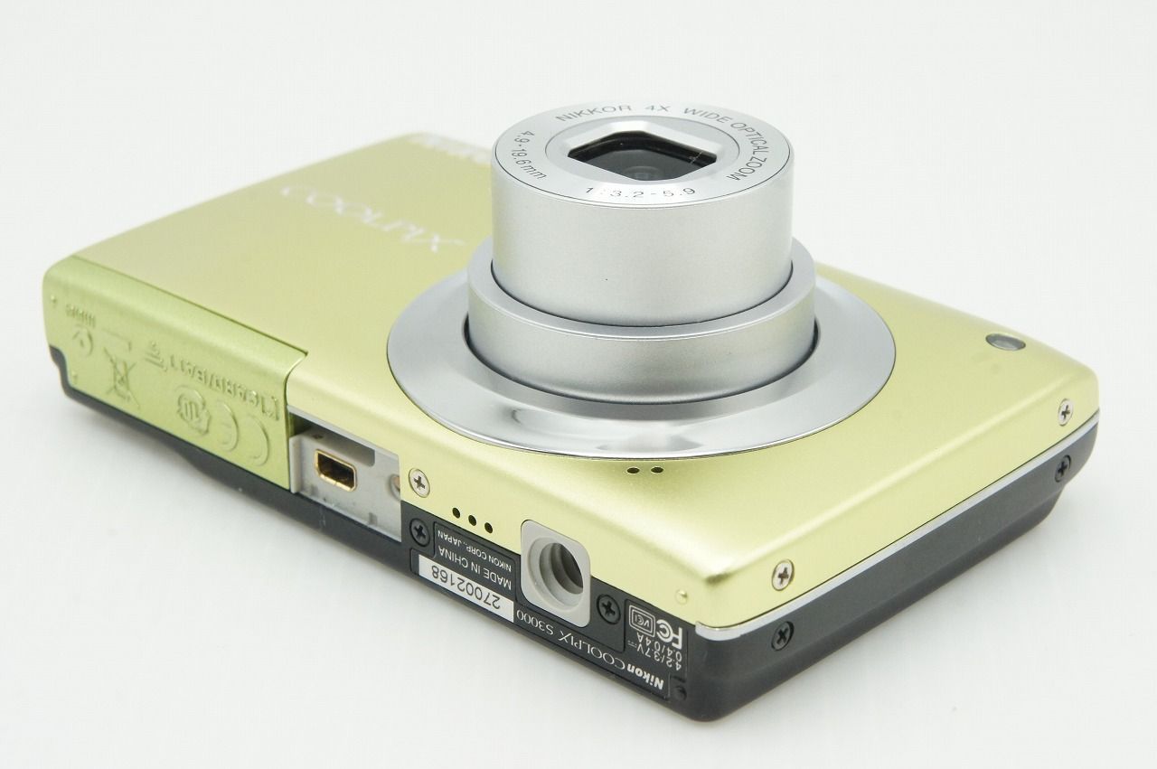 美品 Nikon ニコン COOLPIX S3000 コンパクトデジタルカメラ ポップ