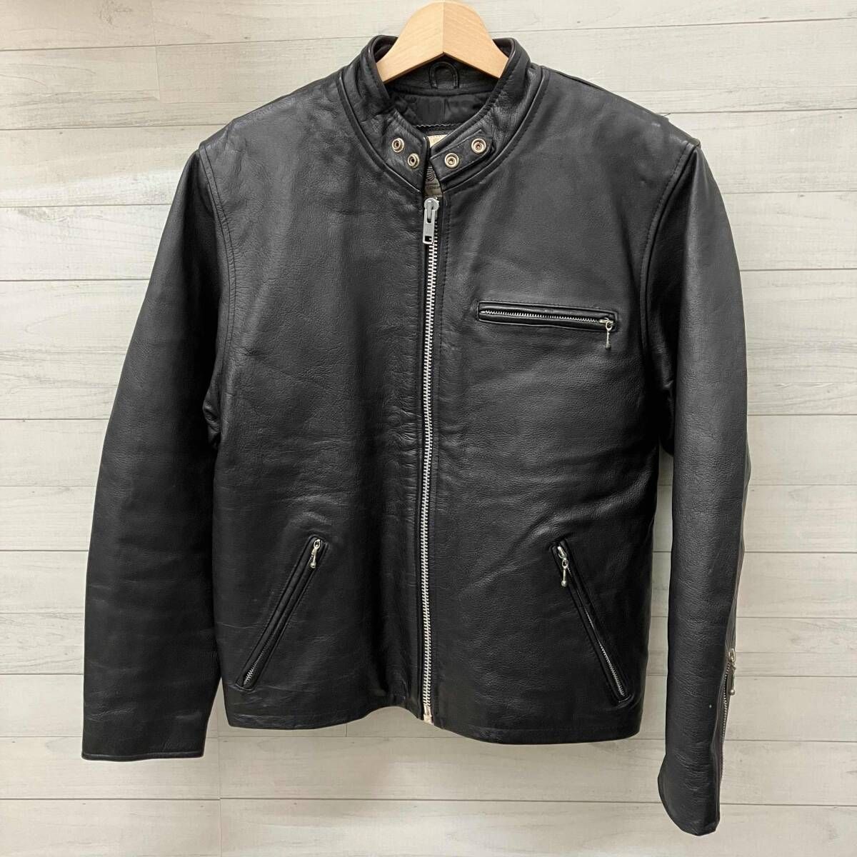FOOR STEP フールステップ シングル ライダース 1717 牛革 ブラック L 