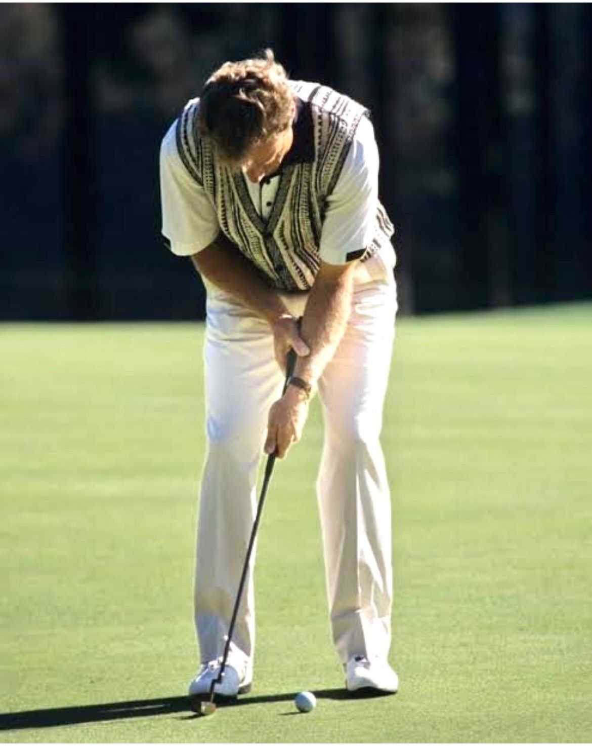 38インチ中尺パター☆幅広で合わせ易い☆極太五角形中尺グリップ