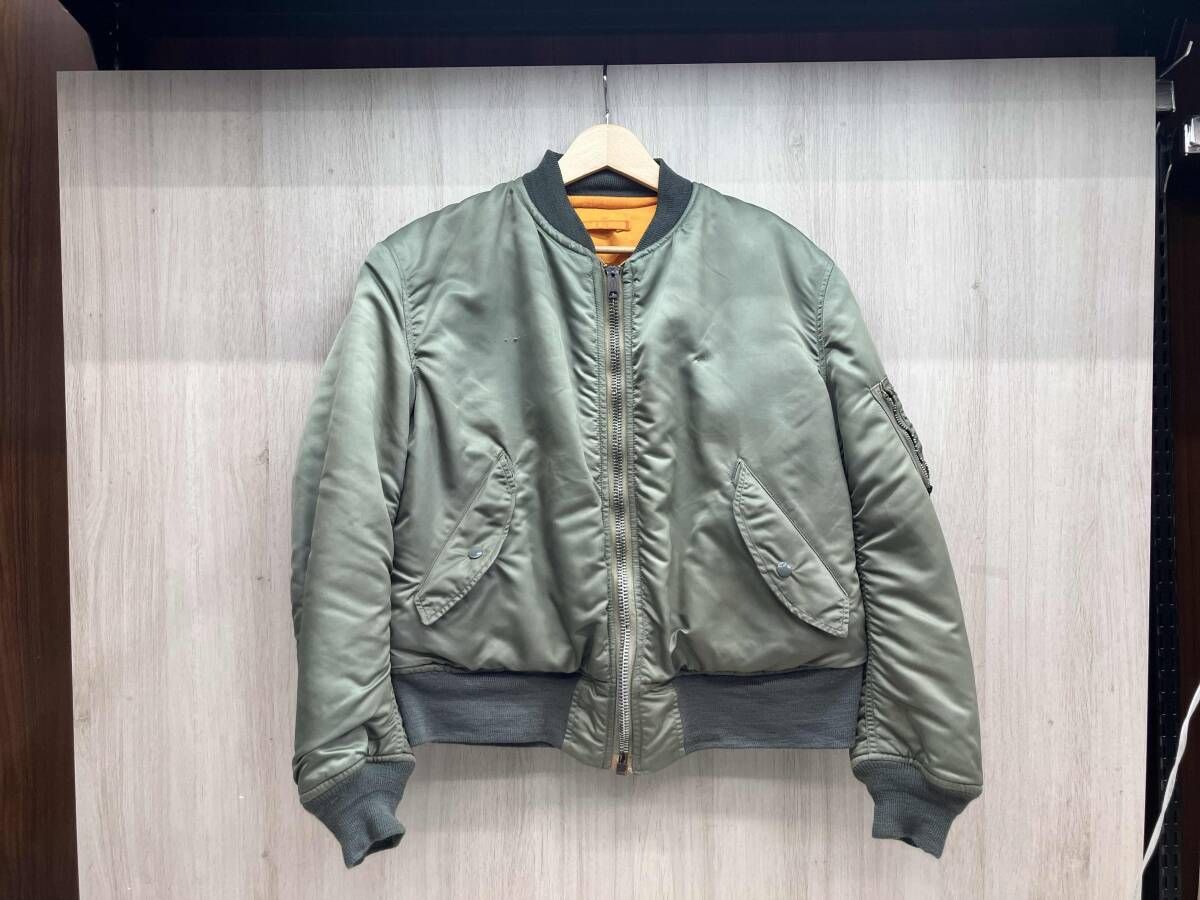 ジャンク ALPHA USAF 70s アルファ 米軍 MA-1 フライトジャケット MIL