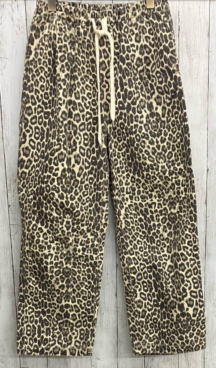 SearoomLynn Canvasギャザーパンツ シールームリン レオパード柄 総柄