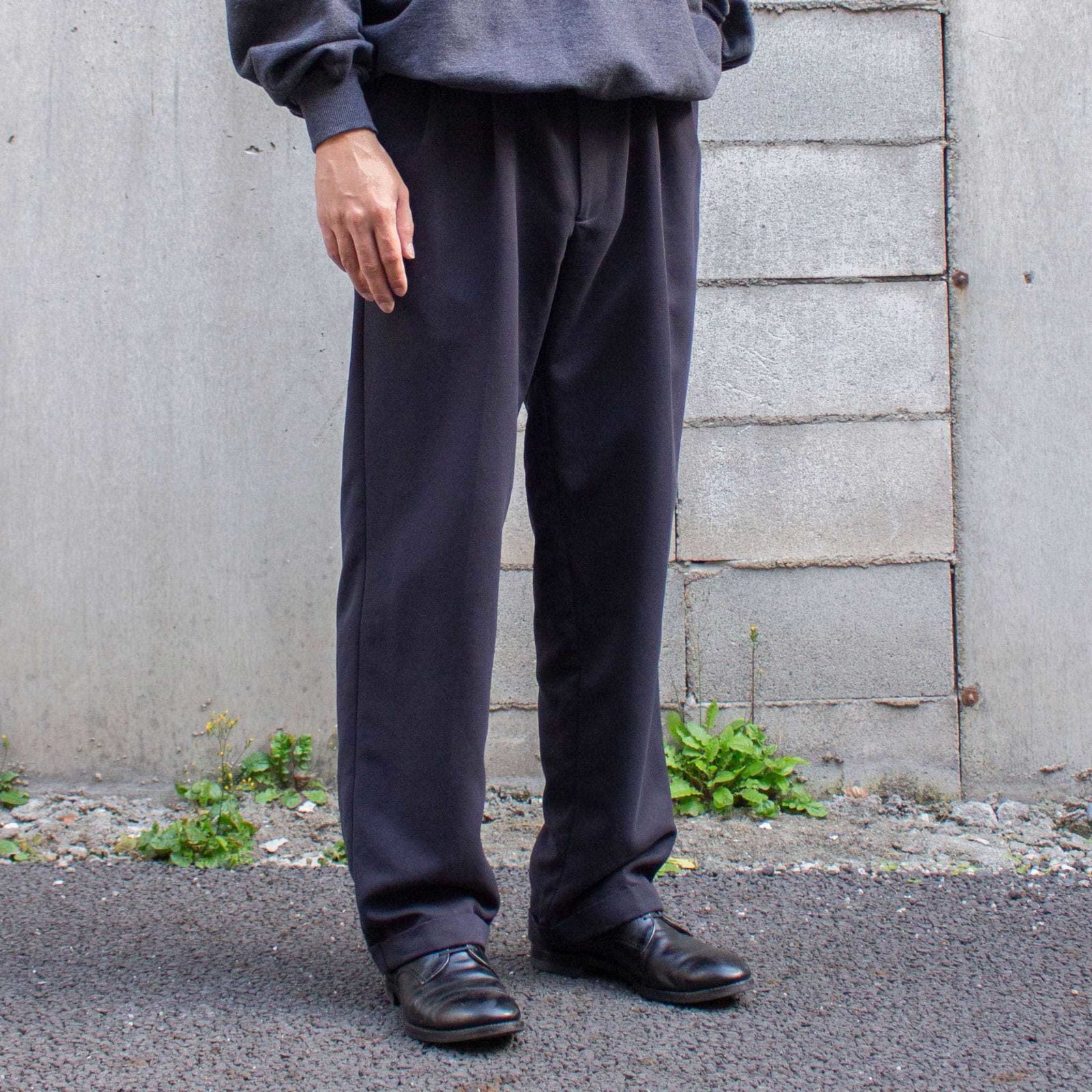 Perry Ellis AMERICA 00's Polyester 2tuck Slacks【34×32】 メンズ