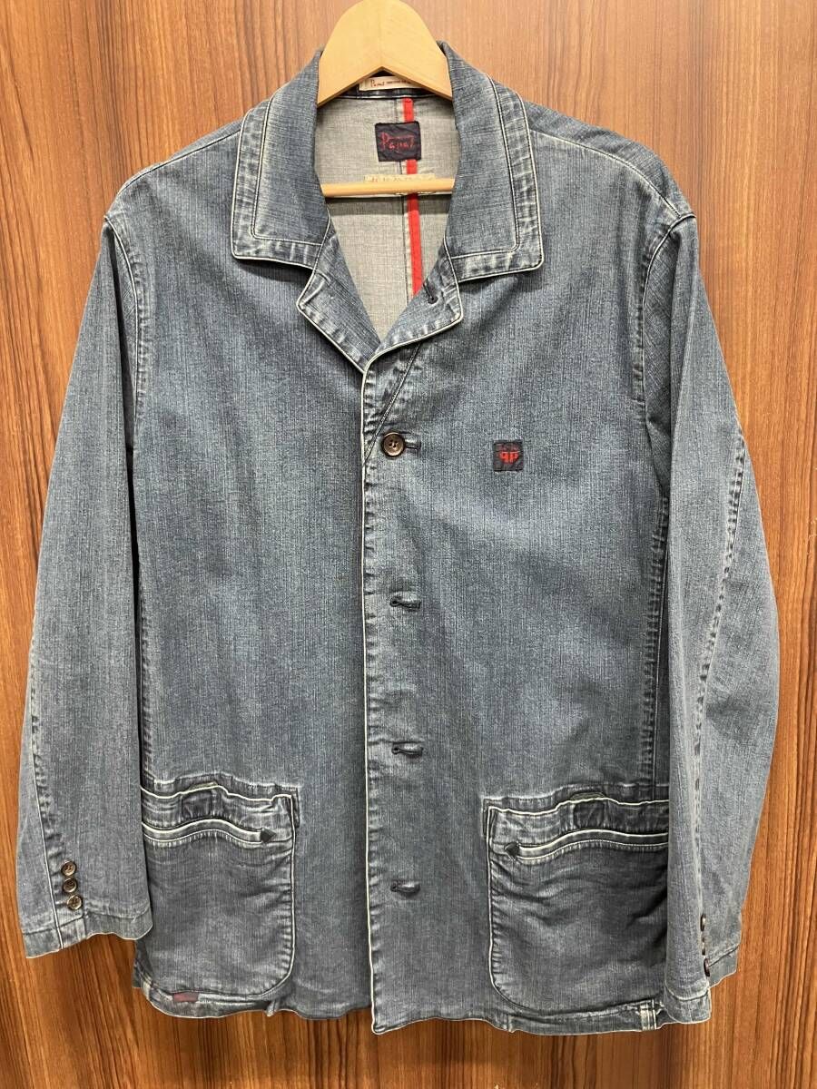 papas / パパス カバーオール デニム インディゴ サイズS パパス PAPAS