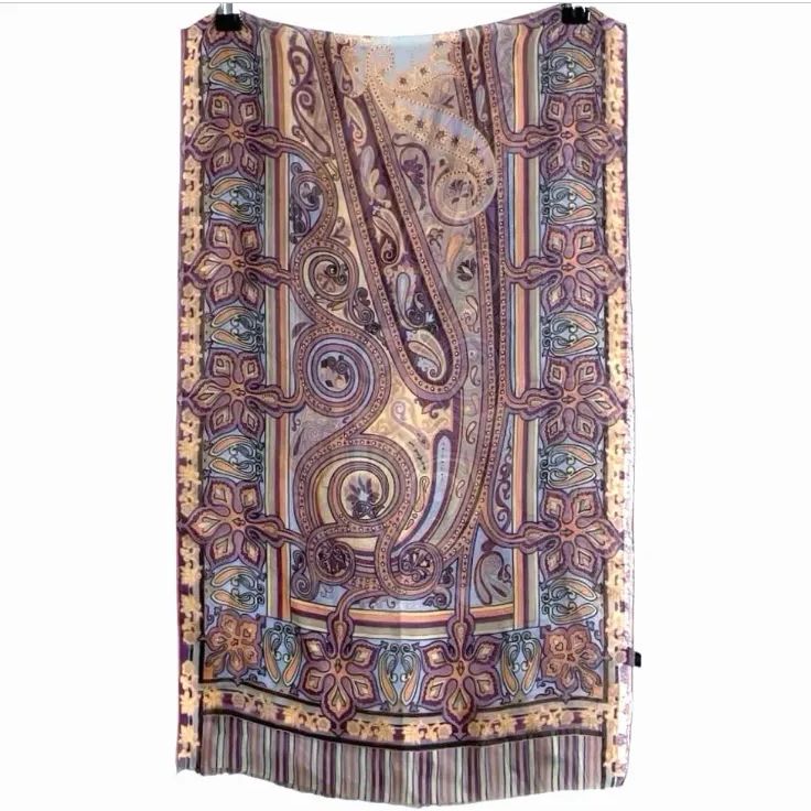 ETROペイズリー柄 シルクストール ETRO エトロ ペイズリー柄 シルク ストール - メルカリ