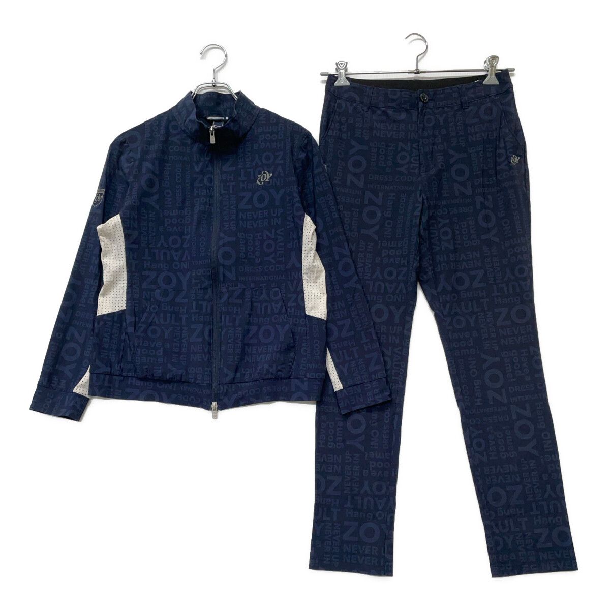 中古 レディース ゾーイ ZOY セットアップ 38(M) 40(L) 紺 ネイビー 訳