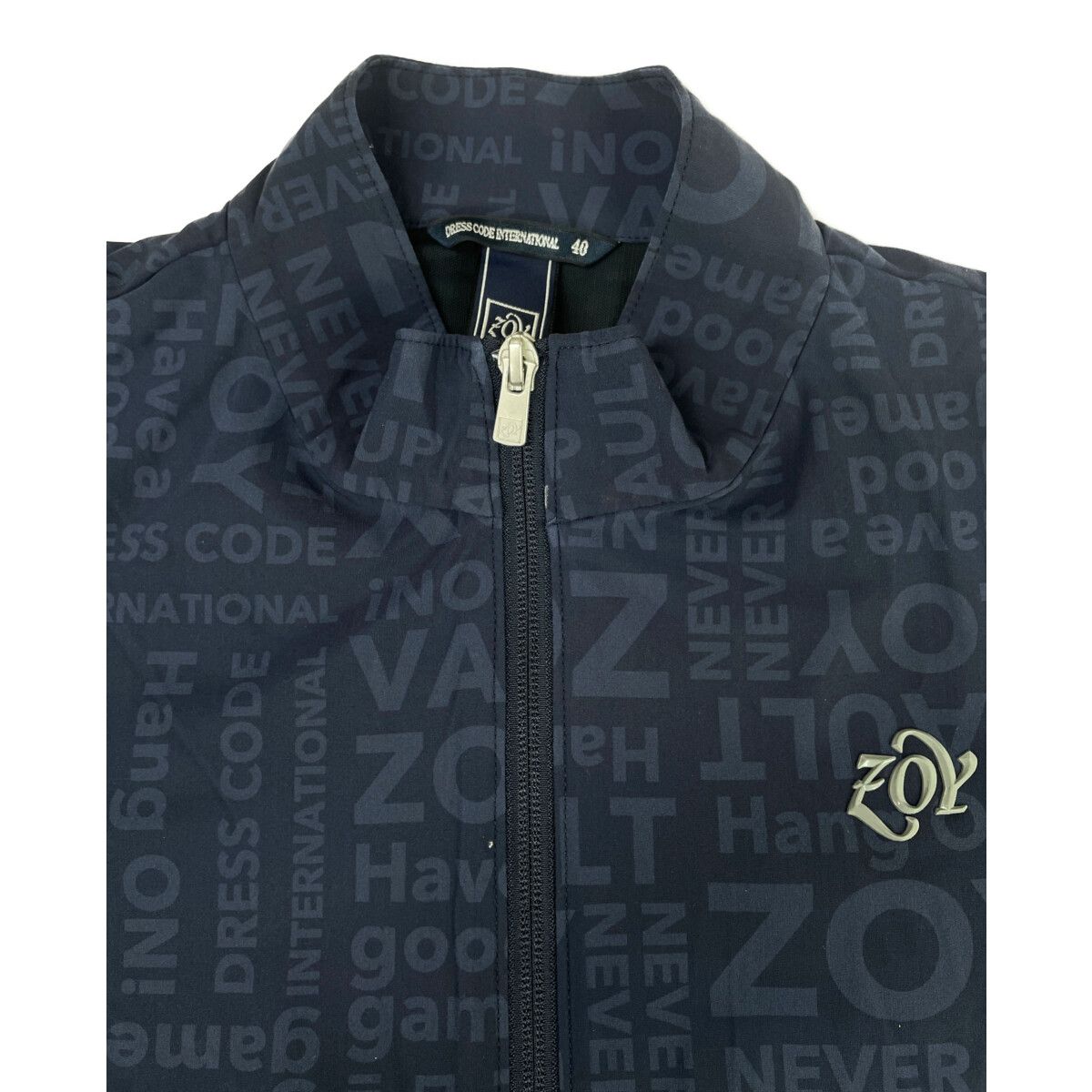 中古 レディース ゾーイ ZOY セットアップ 38(M) 40(L) 紺 ネイビー 訳