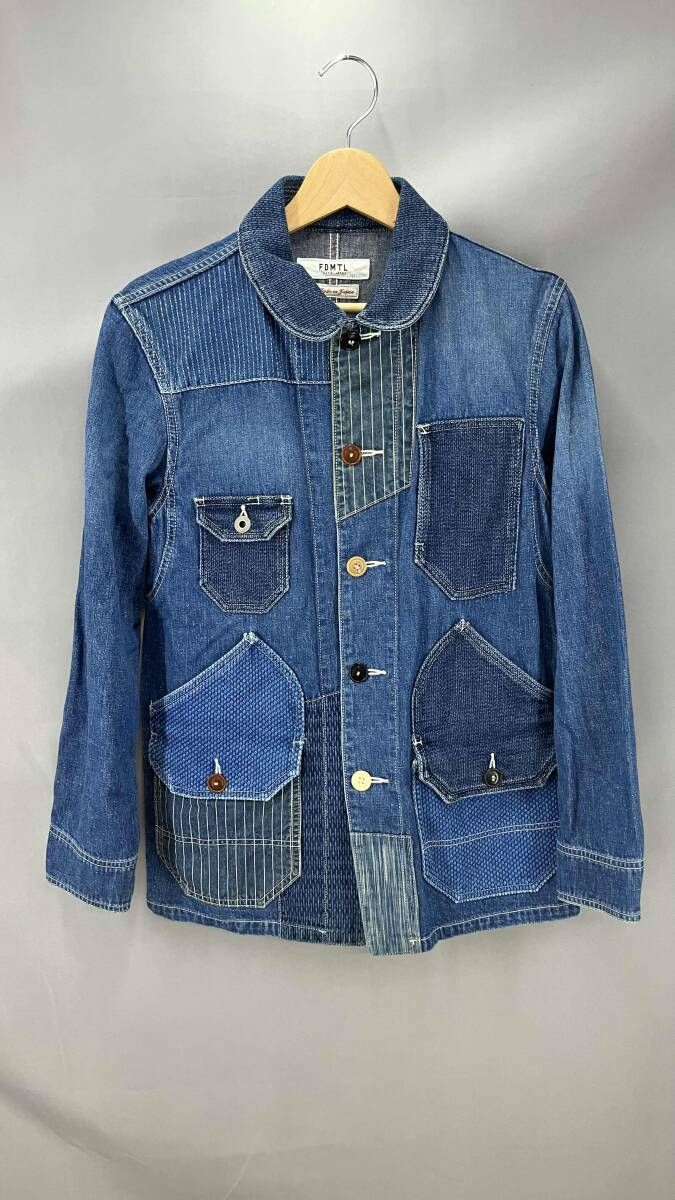 FDMTL ファンダメンタル　パッチワークデニムカバーオール　1 ☆ FDMTL ファンダメンタル PATCHWORK COVERALL パッチワーク