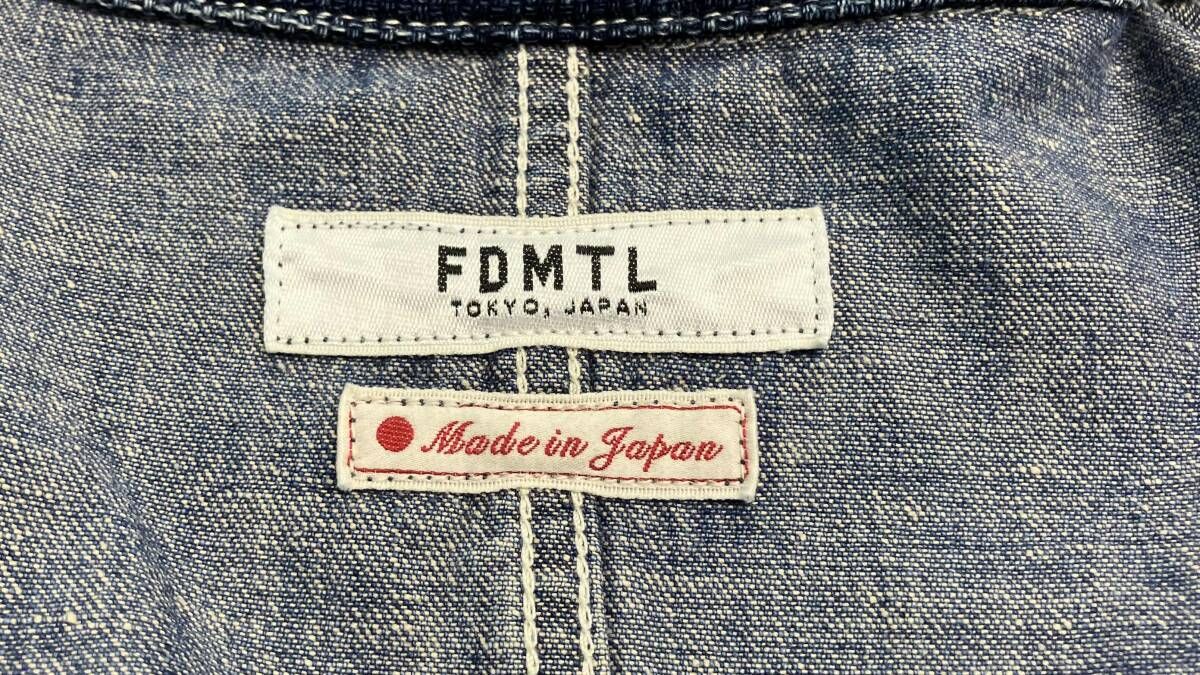 FDMTL ファンダメンタル　パッチワークデニムカバーオール　1 FDMTL ファンダメンタル パッチワークデニムカバーオール - メルカリ
