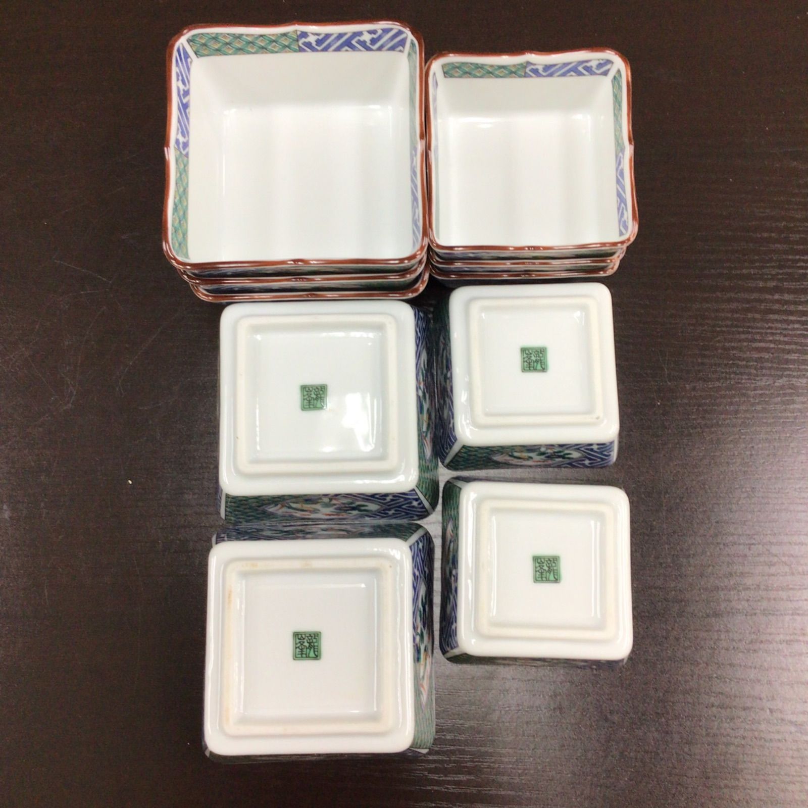 親子鉢 三彩亭 花鳥 九谷焼 龍峰窯 木箱付き 小鉢 中鉢 - メルカリ