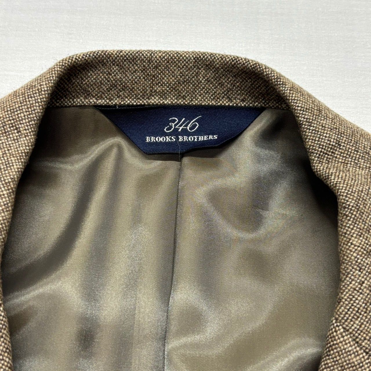 ブルックスブラザーズ 346 ストレッチ シングル2Bジャケット ブラウン 48 ブルックスブラザーズ 346 ウールジャケット ブラウン 40SHT L相当