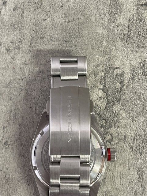  PAGANI DESIGN ﾊﾟｶﾞｰﾆﾃﾞｻﾞｲﾝ 腕時計 ﾘｽﾄｳｫｯﾁ 自動巻き 3針 ｶﾚﾝﾀﾞｰ 200M ｼﾙﾊﾞｰ ﾌﾞﾗｯｸ 33948462 春コーデ 自動巻き時計 腕時計(アナログ)