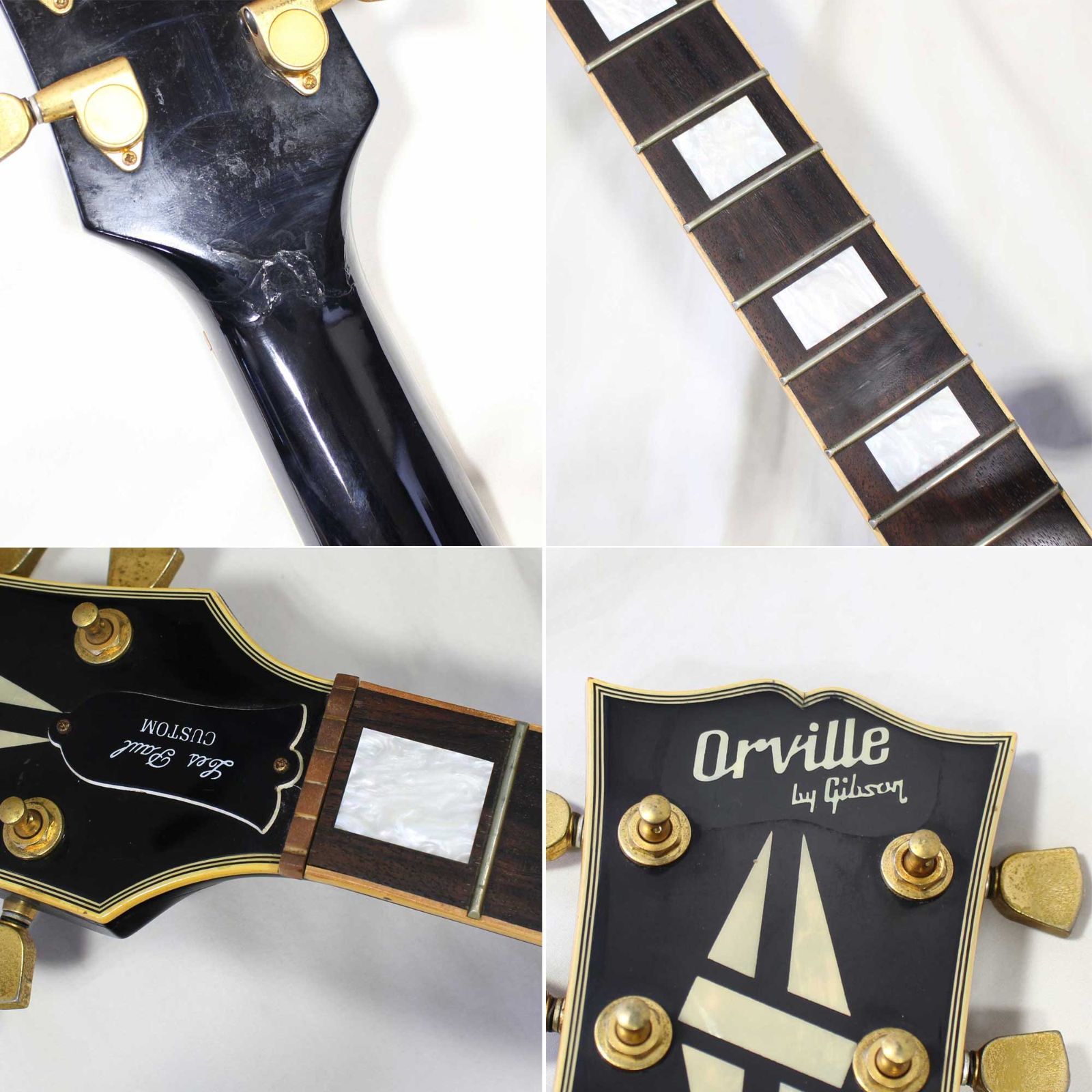 中古 Orville by Gibson Les Paul Custom ネック折れ修理品 Junk