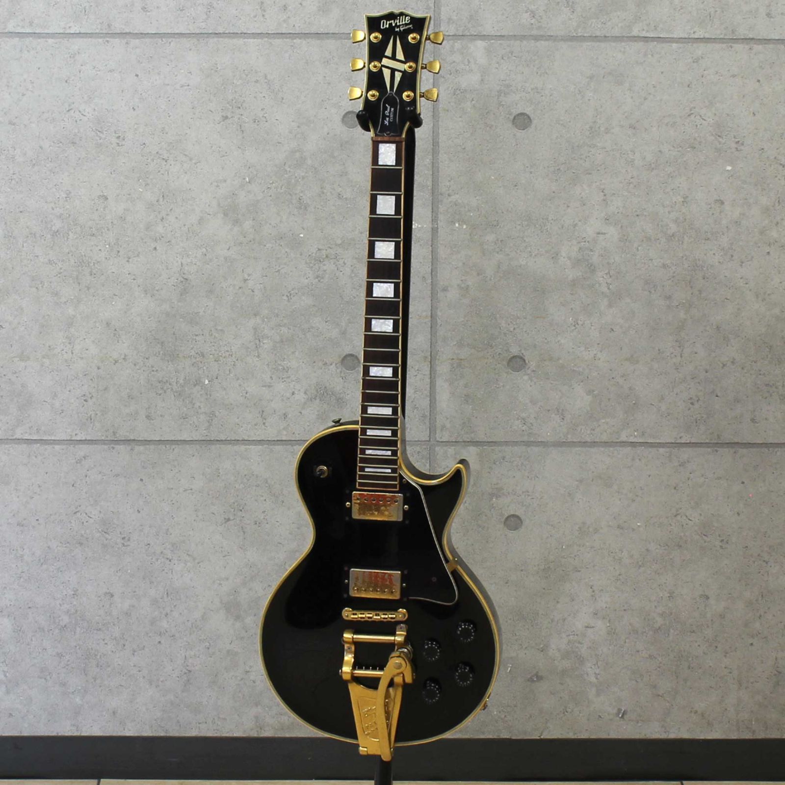 中古 Orville by Gibson Les Paul Custom ネック折れ修理品 Junk